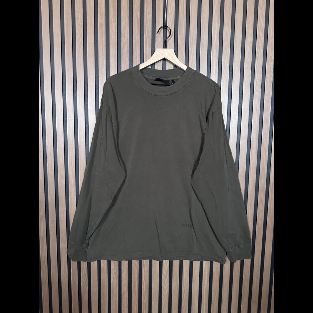 Essentials Fear of God Sweatshirt Large Mens Brown Fleece Pullover Crewneck Tee